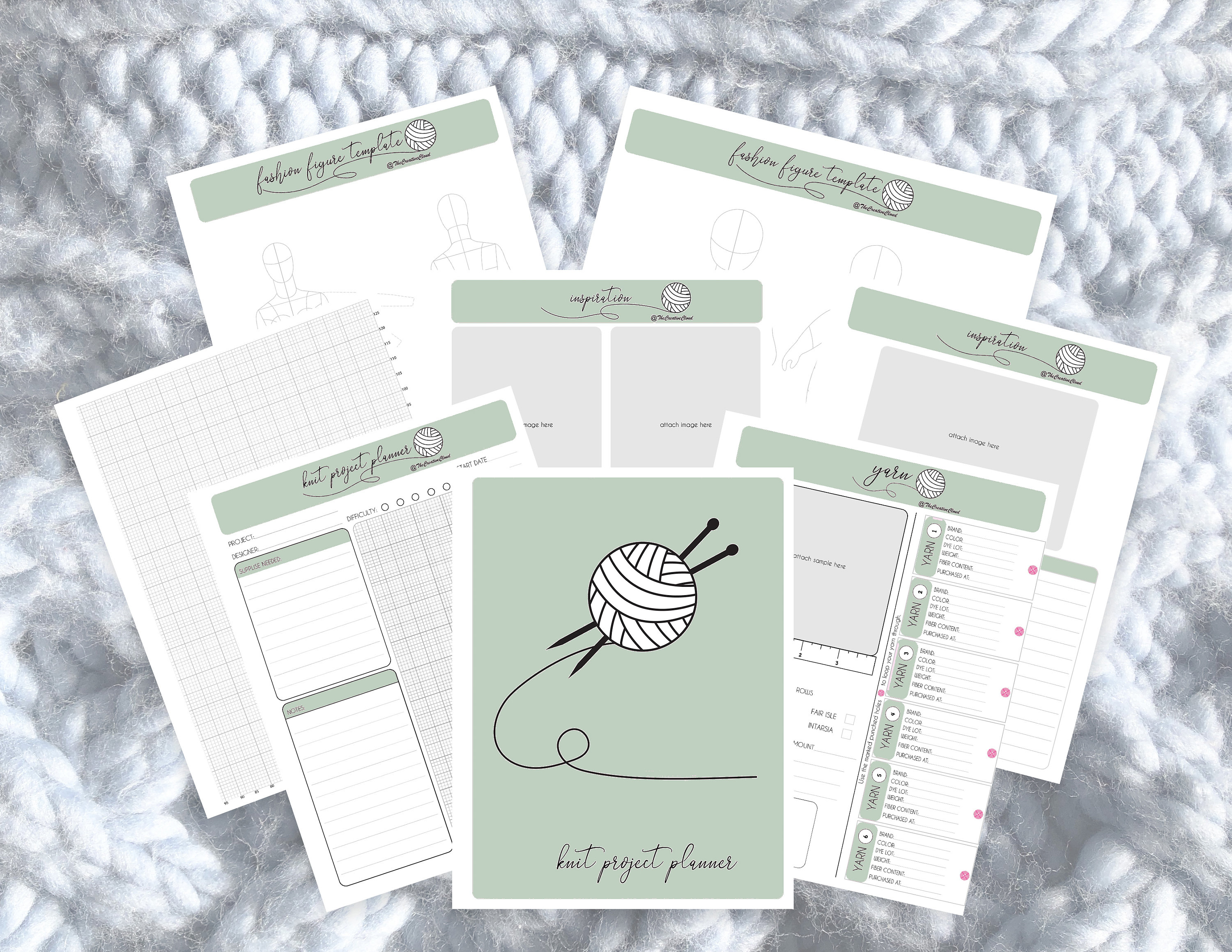 Knitting Project Planner knitting Planner / Knitting Journal A Place to  Keep Your Knitting Pattern Detailsspiral Bound &shipped to You 