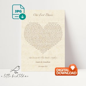 Song lyrics heart - heart shape Christmas Gift / Wedding / Anniversary / Girlfriend / Fiancee / Valentines / Engagement DIGITAL IMAGE