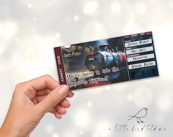 Wizard World Orlando Florida / London studios tour Making of ticket surprise reveal PERSONALISED! Birthday / Christmas gift idea