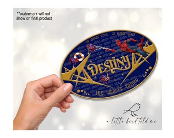 Destiny Cruise door magnet | personalised with dates and name | Wish Dream Wonder Fantasy Magic Treasure - cruise line decor - ship stern
