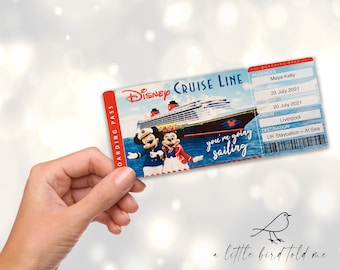 DCL Surprise Mickey Cruise Ticket, Custom Printable Boarding Pass - Etsy