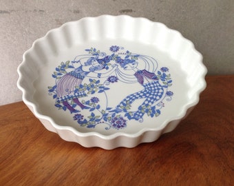 Figgjo Flint Lotte Turi quiche flan dish - Norway 1970s vintage kitchenware
