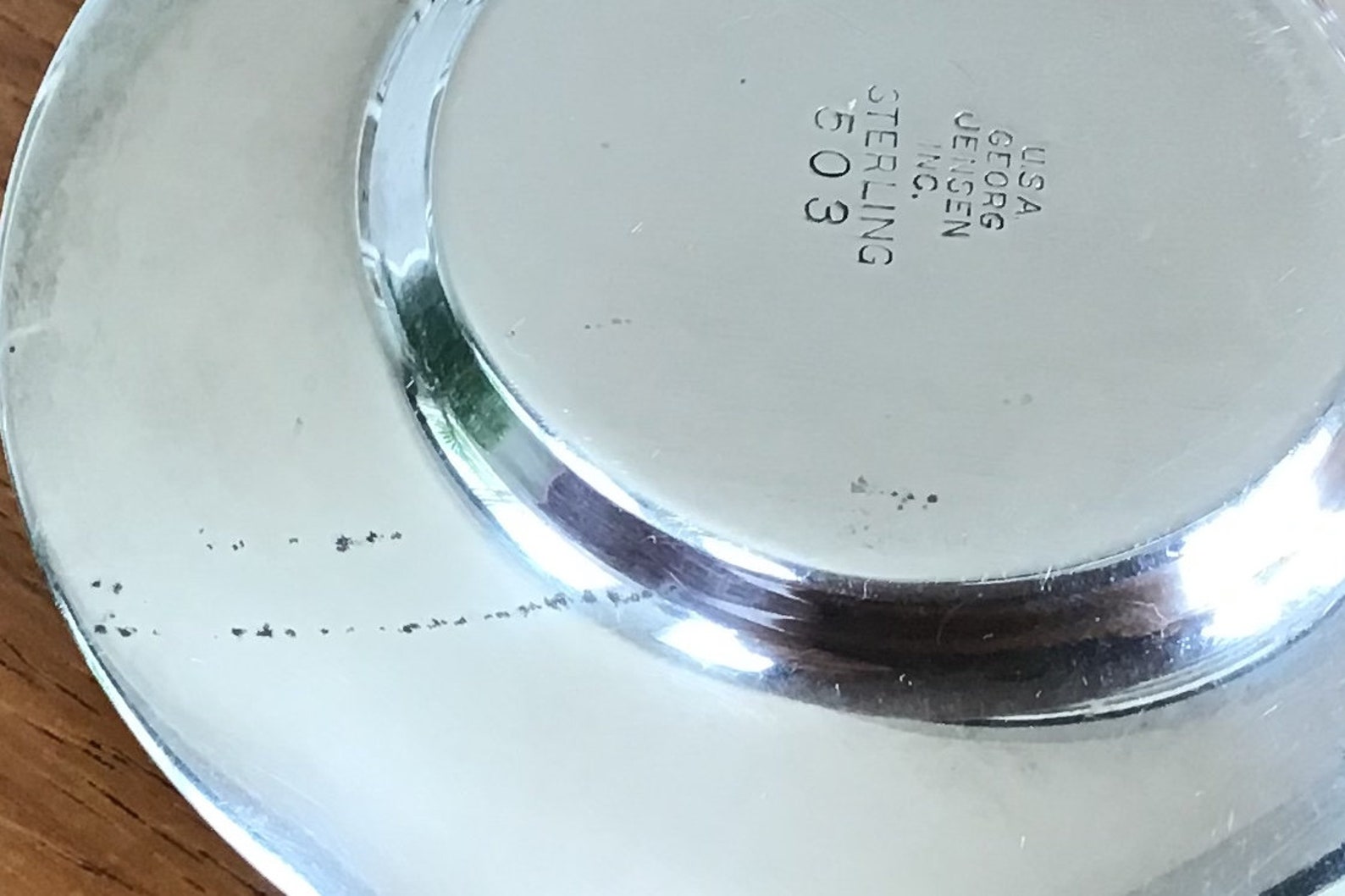 Vintage Jensen silver saucer 503 and sterling cup Etsy