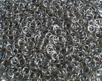5000 16G Bright Aluminum Jump Rings - Choose your size!