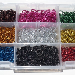 Jeweler Starter Kit JUMP RINGS Anodized Aluminum 5/16 16g American Chainmail
