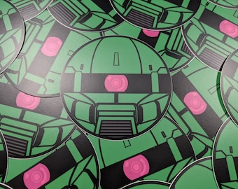 Gundam Sticker Zaku Decal 2 Pack