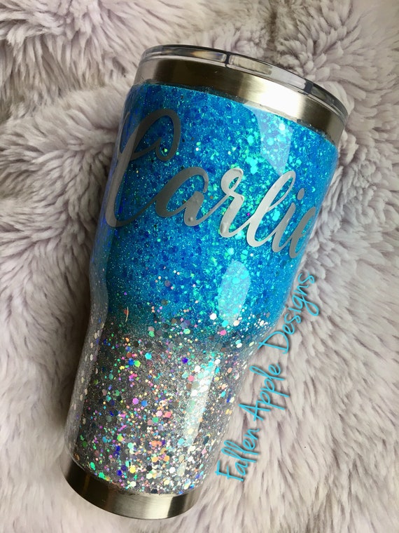 light blue yeti tumbler