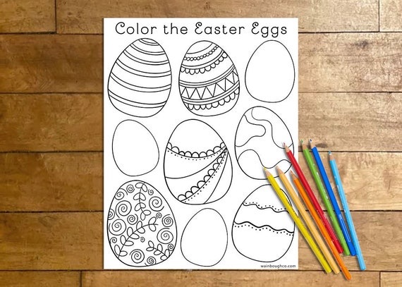 Easter Egg Coloring Page Coloring Pages for Kids Spring