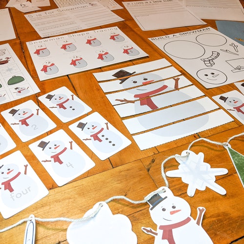 Winter Nature Printable Activity Bundle Kid Activities - Etsy