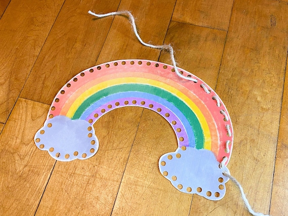 Rainbow Lacing Printable Busy Bag Activity Fine Motor