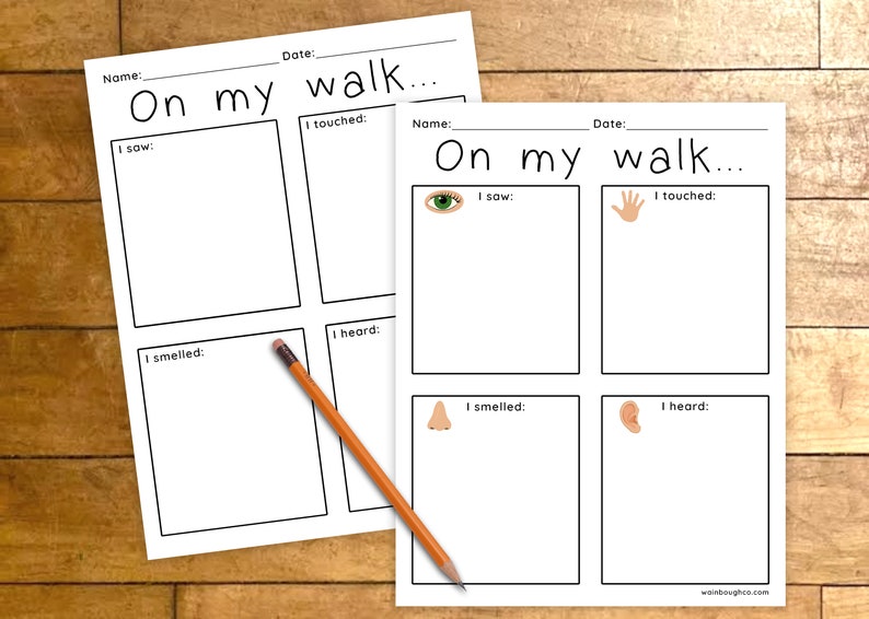 Nature Observations Journal Activity Printable Teaching Etsy