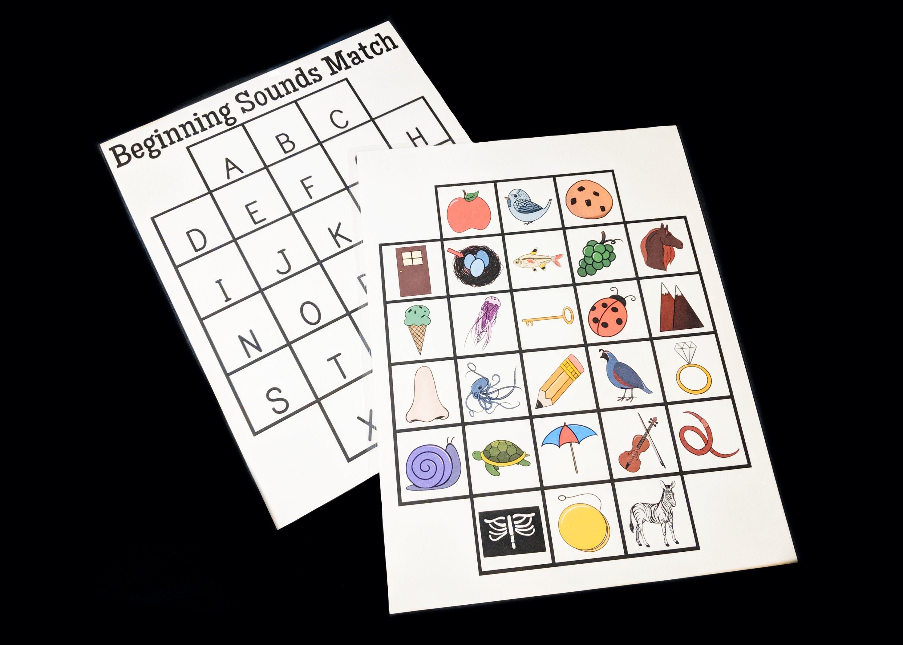 Beginning Sounds Matching Activity Printable Letter Match | Etsy