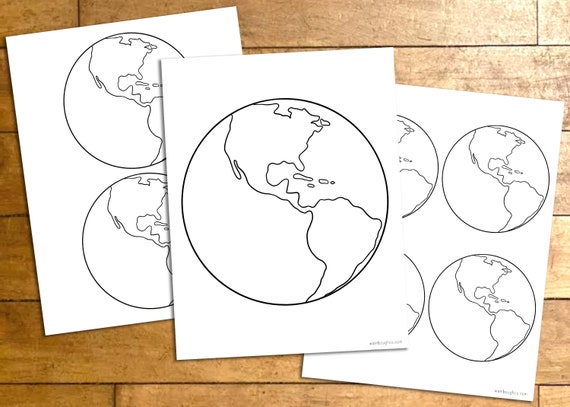 Printable Earth Templates Earth Day Craft Homeschool