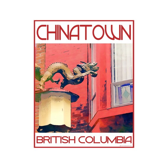 Chinatown Vancouver B C Love This Place Cityscape Art Etsy