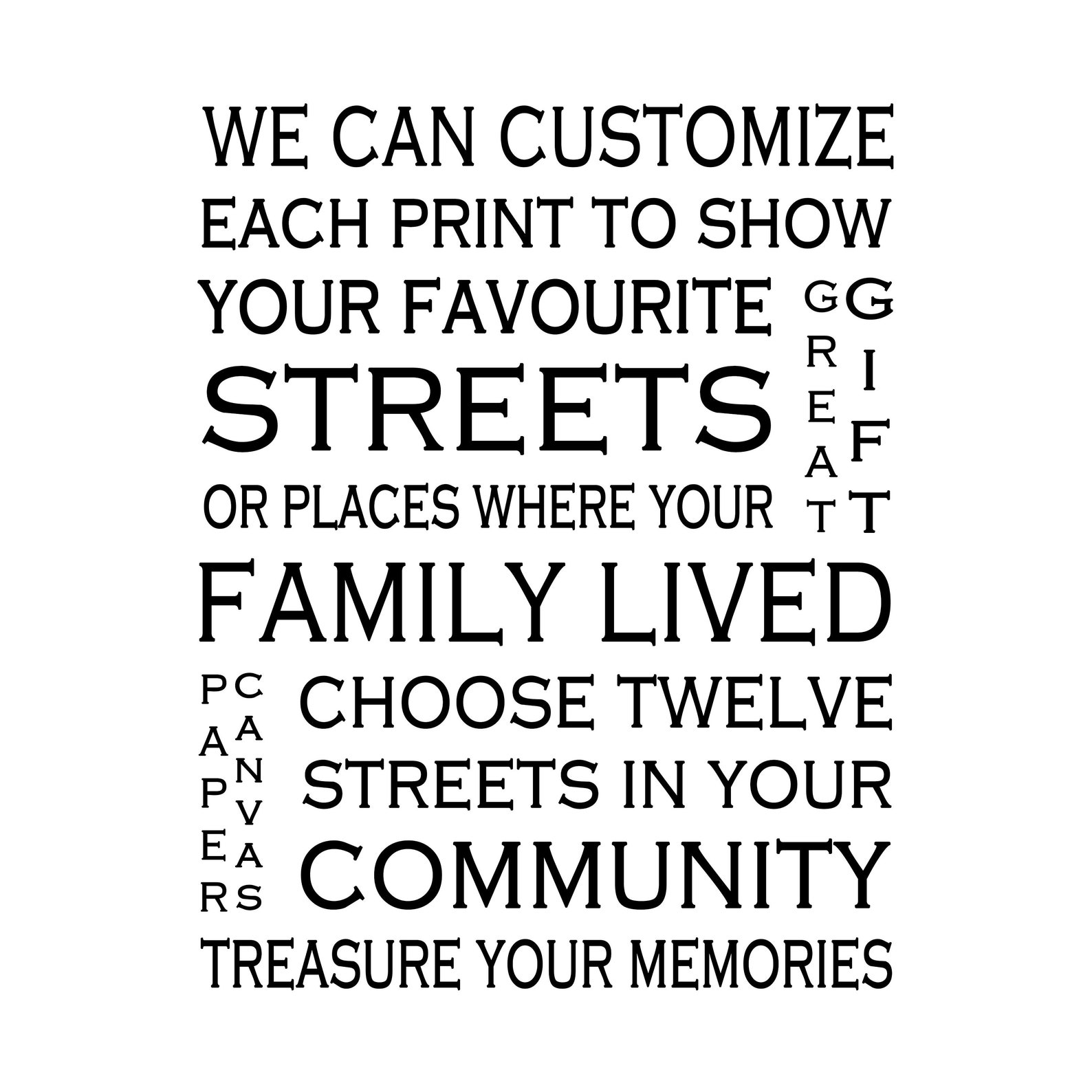 I Can Make You A Custom Printed Street Name Artwork Perfect Etsy Canada