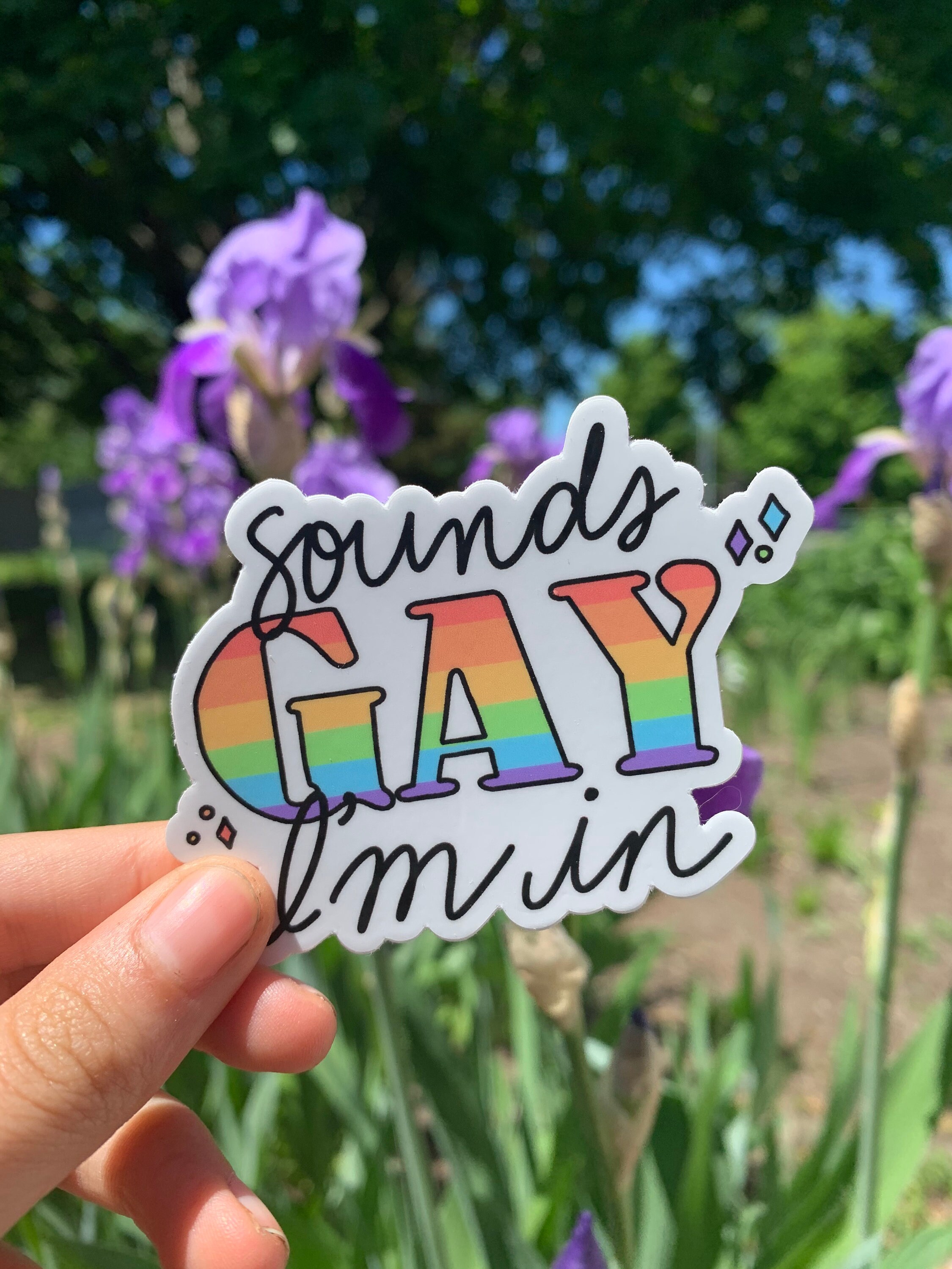 Klingt schwul, ich bin in LGBTQ Vinyl Aufkleber Etsy.de