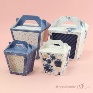 Handvat Sushi Box Pack - 3D-project voor papercraft grote sjablonen snijbestanden schaar silhouet cricut schroot svg basissjabloon Nilmara