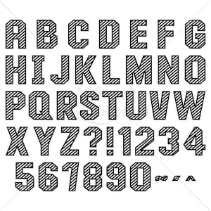 Capas para letras 3D SVG *SOLO CAPAS* - archivos de corte de símbolos, palabras y caracteres del alfabeto para corte manual o a máquina SVG Nilmara