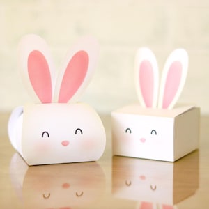 Rabbit Box Project Papier Basteln Süßigkeiten Ostern Eiersuche Schokolade svg Kontur Cricut 3D Vorlage sofortiger Download Nilmara melden