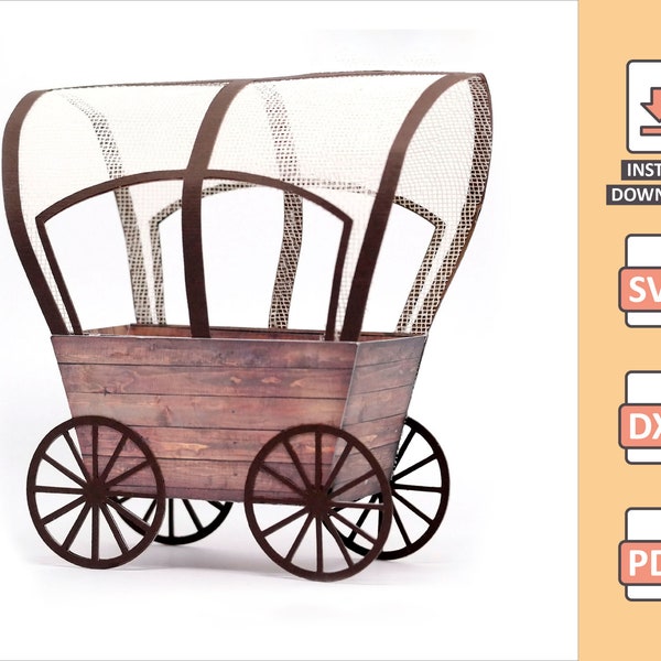 Country Cart Design - 3D project for silhouette cricut cutting file country theme Cowgirl cowboy milk saloon farm country cart svg Nilmara
