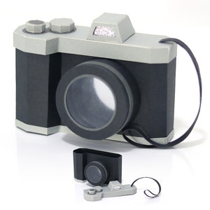 3D-cameradoos - ambachtelijke papiercamera voor snoep - foto fotograaf afbeelding instagram sociale partij svg snijden bestand handmatig of machinaal gesneden