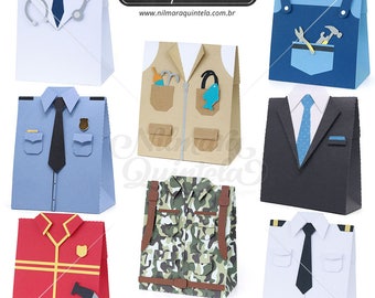 Occupation Uniform Box SVG - Father's Day Theme (Digital Download)