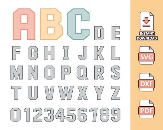 Layer für 3D Buchstaben SVG ONLY LAYERS Alphabet Zeichen Wörter