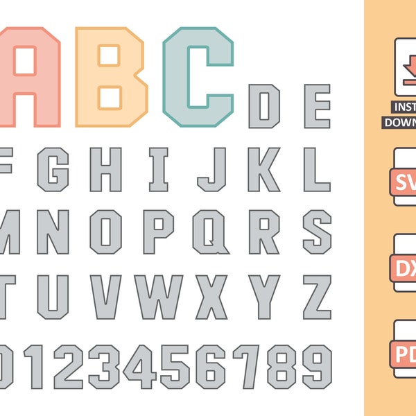 Layers for 3D Letters SVG *ONLY LAYERS* - alphabet characters words simbol cutting files for manual or machine cut svg Nilmara