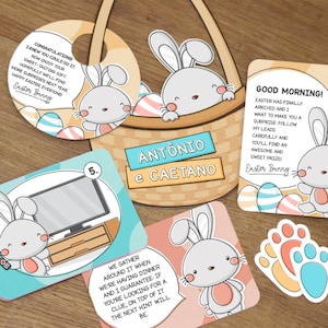 Ostereiersuche Kit - Spaß Osterhase Entkommen Kit druckbare Kit Ostern digitale Datei Ostereiersuche Kit Silhouette Cricut Schere Hase