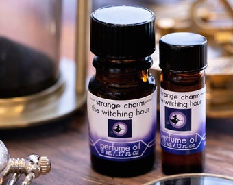 The Witching Hour Perfume Oil, indie perfume, lavender incense, patchouli perfume, sea salt, sandalwood, goth perfume, witchy perfume, vegan