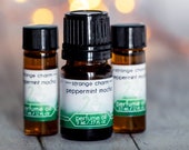 Peppermint Mocha Perfume Oil, winter gift, body oil, handmade fragrance, indie perfume, christmas stocking stuffer, coffee scent, holiday