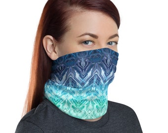 Máscara - Aqua Matrix - 19 en 1 Usos: Máscara de Polvo, Headwear, Diadema, Neck Gaiter, Bandana, Balaclava, Goranie, Banda de Cabello, Bufanda
