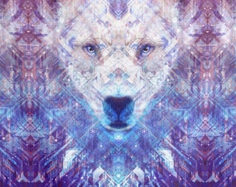 Ursa Major the Great Bear - Spirit Animal Festival Dorm Wall Tapestry (Wear it as a Rave Cape)