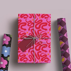 Autumn Wrapping Paper Set – Warm Fall Color Gift Wrap Sheets (Set of 3) | Hand-Illustrated Autumn colours & Patterns