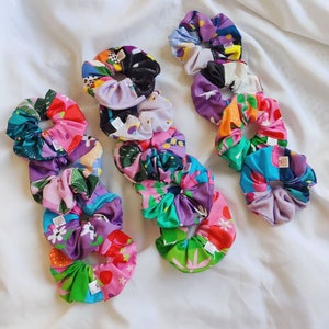 Mix Print Scrunchies - One of a kind fashionable and super cute hair ties