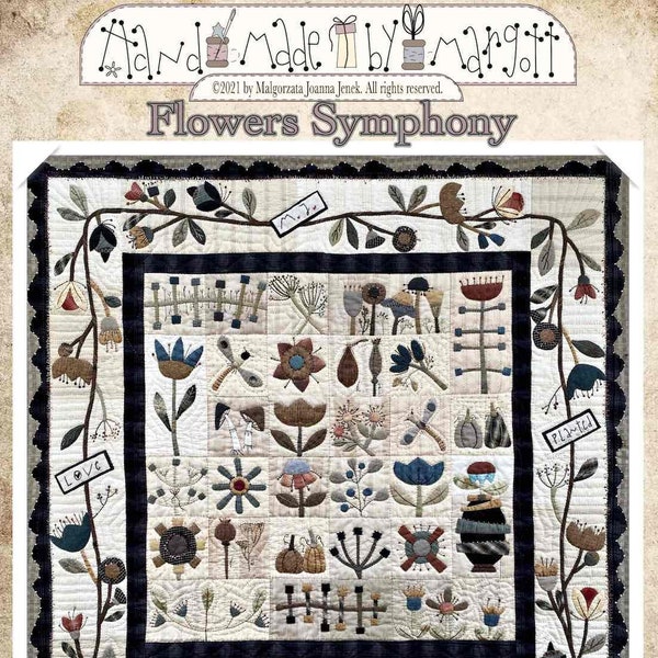 Flowers Symphony - Quilt pattern by MJJenek