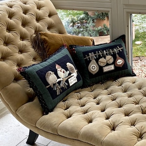 Dos Cojines de Invierno - Patrón PDF de MJJenek SPANISH version!