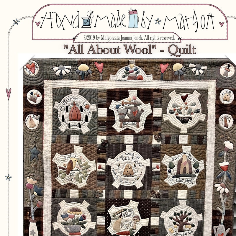 Wool Applique Quilt - Etsy