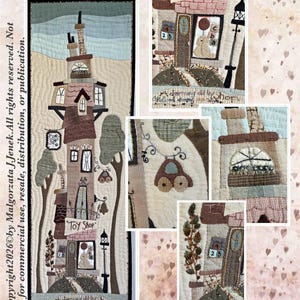 Mönster för quilt till leksaksaffären – engelsk version, PDF-sömnadsmönster av MJJenek