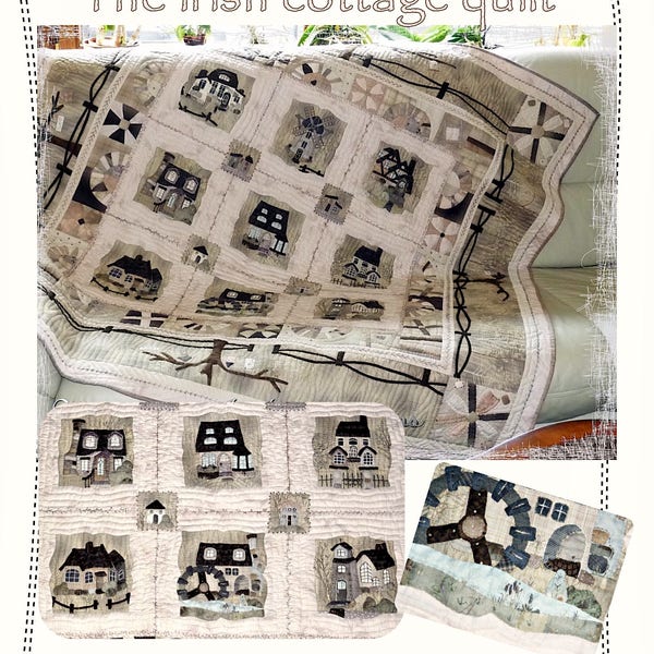 Quilt pattern : The Irish cottage Quilt© PAPER/ Physical  pattern by Malgorzata Joanna Jenek