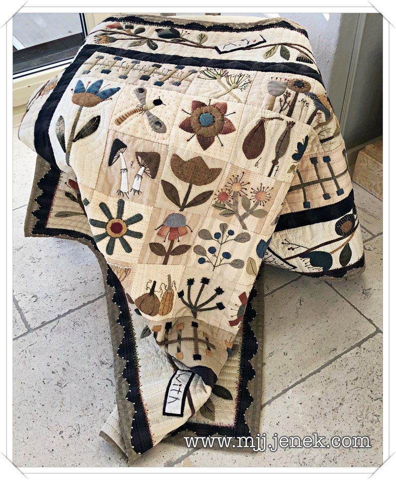 Flowers Symphony Quilt Pattern by Mjjenek Etsy