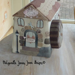 Quilted home box, sewing box, original way to storage : The Water Mill© by Malgorzata J Jenek PAPER / PHYSICAL pattern