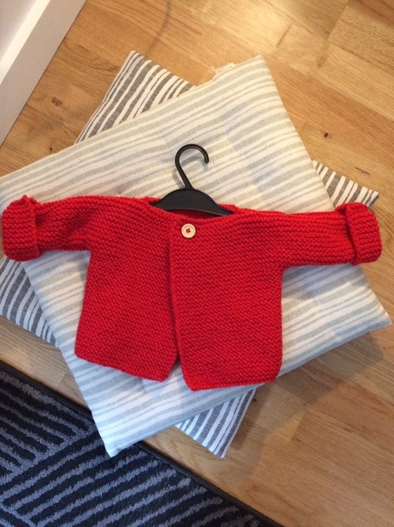 Handmade Hand Crocheted Unisex X-Stitch Baby Cardigan 100/% acrylic various cols