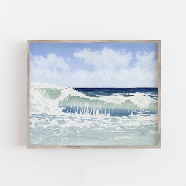 Coastal Watercolor Etsy