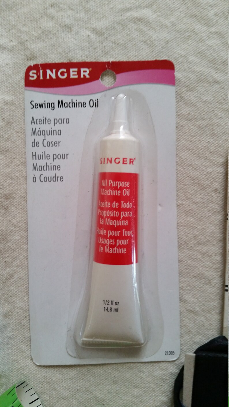 Vintage Pinking Shears Singer Sewing Machine Oil Rick Trim West Germany Sewing Room Measuring Tape Junk Drawer