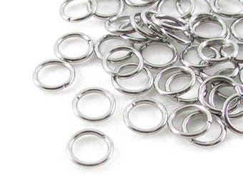 50pcs, 6mm Stainless Steel Jumprings, 20ga, Stainless Jump Rings, Stainless Steel Jump Rings Open Round Jump Rings Connectors, Chainmail