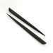 6' Wooden Hair Sticks Pair - Black with oval setting for cabochon, wood hair stick or knit shawl stick pin, lightweight hair accessory blank 