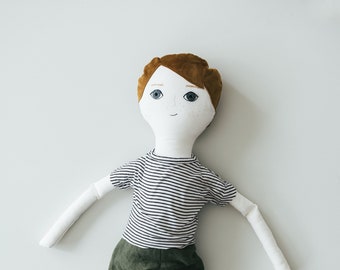 Boy Rag Doll Sewing Pattern Tutorial