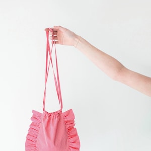 Joy Geldbörse Rüschen Kleine Tasche Schnittmuster PDF, Cross Body, Schulter, Handtasche, DIY Rüschen Geldbörse Tutorial, Taschen, Frühling Sommer Ostern Geschenk