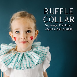 Einfacher Kragen mit Rüschen Schnittmuster Anleitung für Kostüme und Cosplay